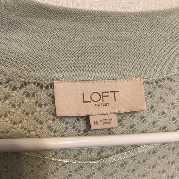 LOFT Cardigan Sheer Lace - Picture 4 of 5